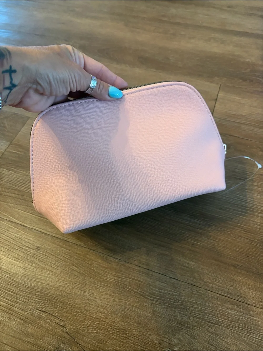 Ted Baker Blush Pink Saffiano Cosmetic Pouch